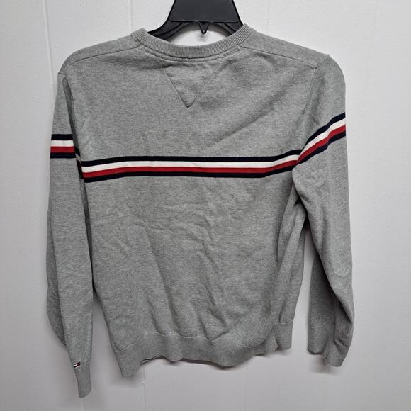 Tommy Hilfiger Men's Shirt & Sweater Bundle Size L Gray Logo Stripe Casual Lot - Picture 5 of 12